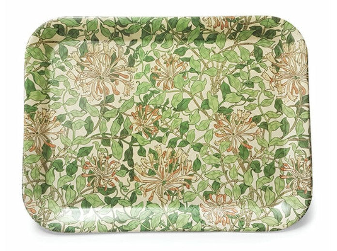 May Morris Honeysuckle Bamboo Medium Size Tray