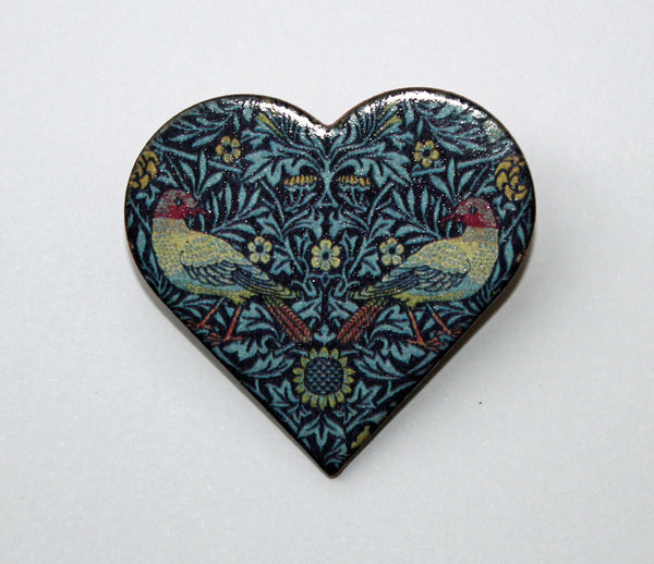 Stockwell Ceramics William Morris Bird Brooch