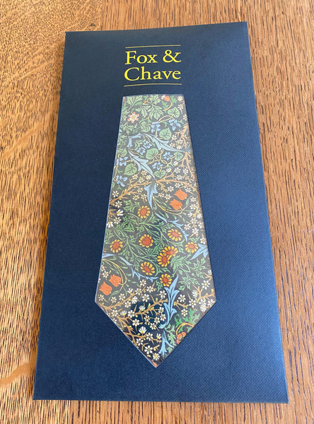 Fox & Chave Morris Blackthorn Silk Tie