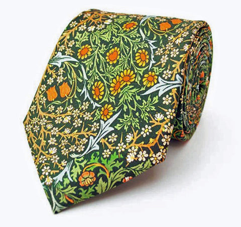 Fox & Chave Morris Blackthorn Silk Tie