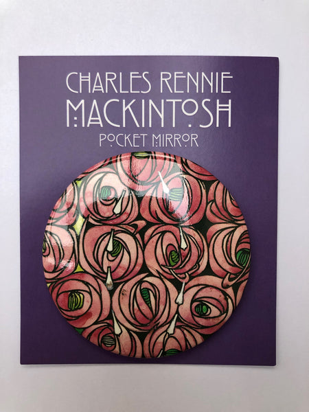 Charles Rennie Mackintosh Rose & Teardrop Pocket Mirror