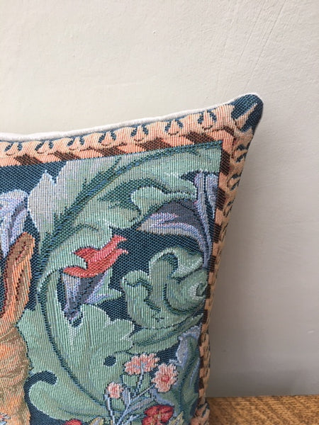 Hines of Oxford Pair of William Morris The Hare Tapestry Cushions 13"