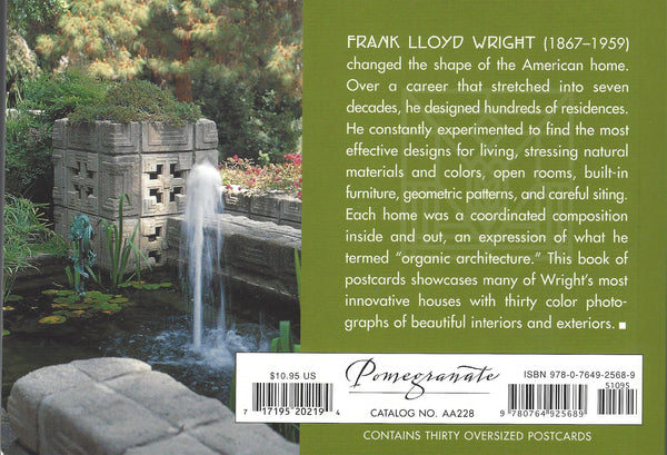 Houses By Frank Lloyd Wright: Postcard Book