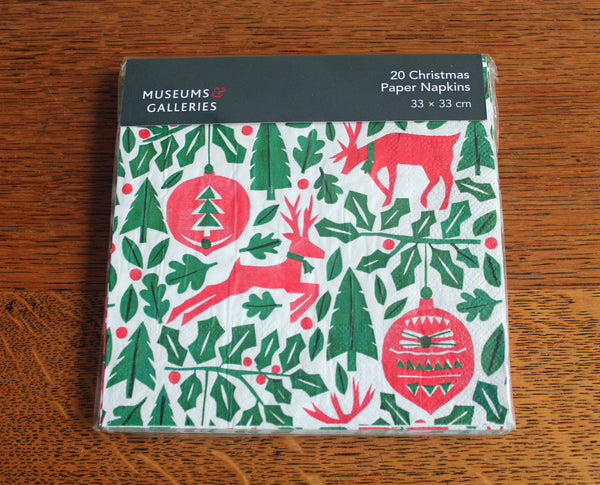 Festive Forest Christmas 20 Paper Napkins 3 Ply