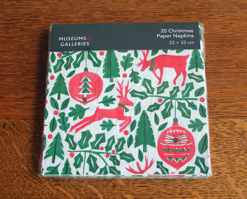 Festive Forest Christmas 20 Paper Napkins 3 Ply