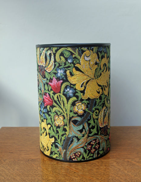 Hines of Oxford Golden Lily Tapestry Waste Bin