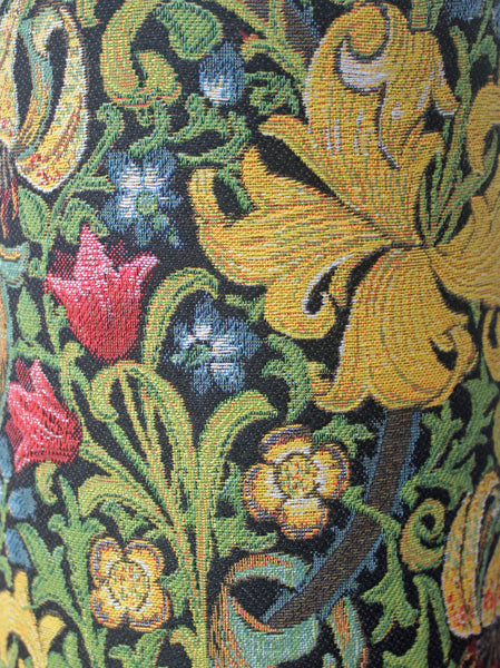 Hines of Oxford Golden Lily Tapestry Waste Bin