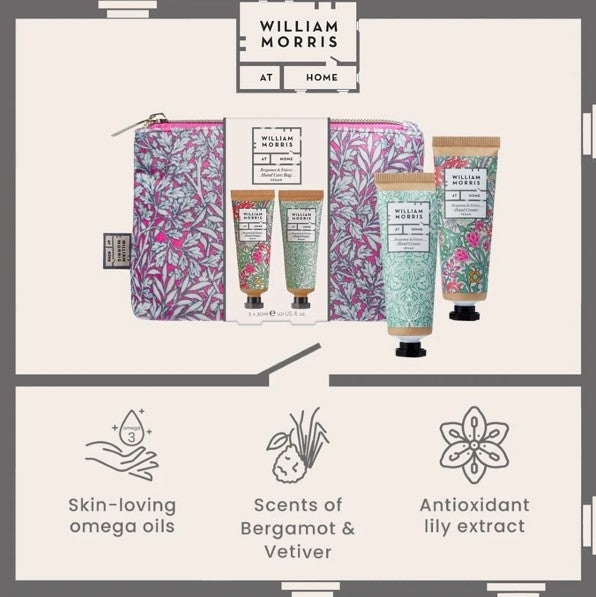 William Morris at Home Bergamot & Vetiver Hand Care Bag