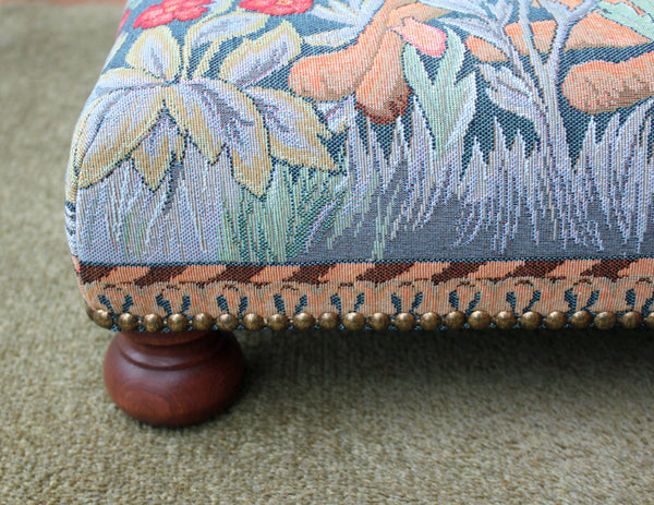 William Morris The Hare Left Tapestry Footstool