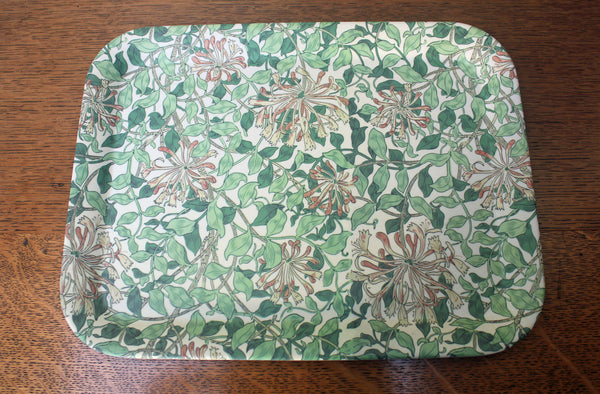 May Morris Honeysuckle Bamboo Medium Size Tray