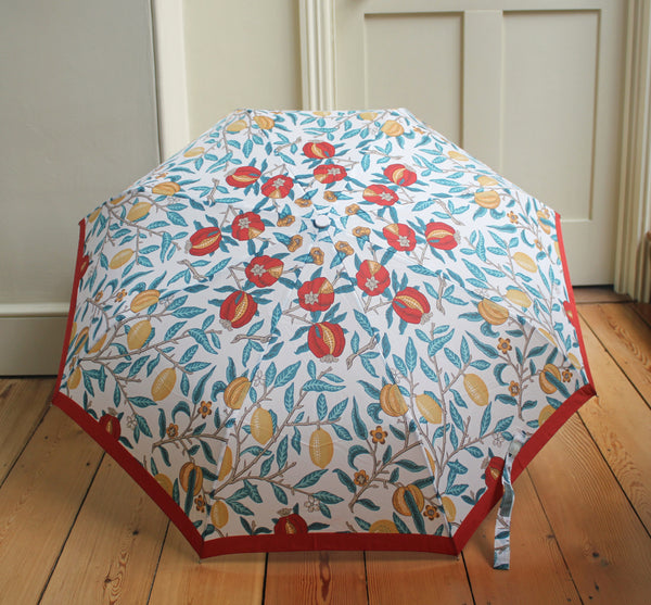 Morris & Co by Fulton Minilite UV Madder Fruit Folding Umbrella