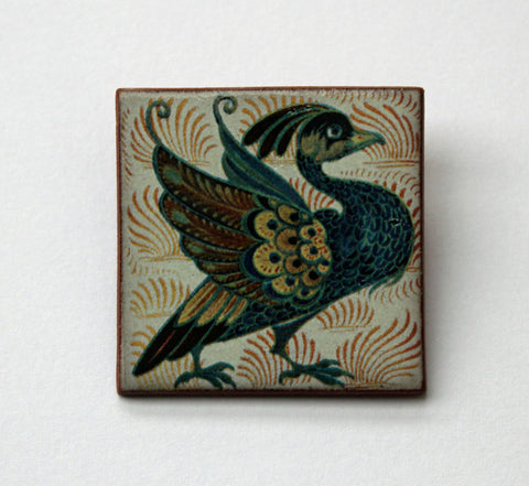 Stockwell Ceramics William De Morgan Fantastic Beast Brooch