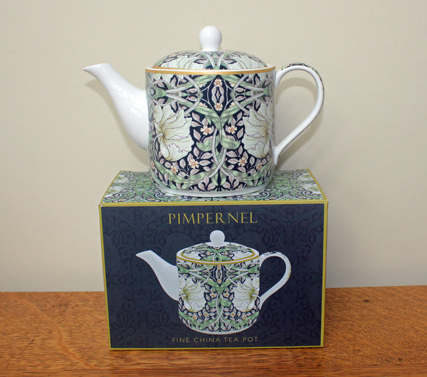 William Morris Pimpernel Black Tea Pot