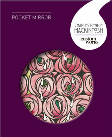 Charles Rennie Mackintosh Rose & Teardrop Pocket Mirror