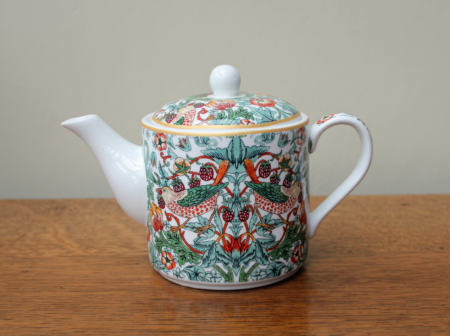 William Morris Strawberry Thief Tea Pot