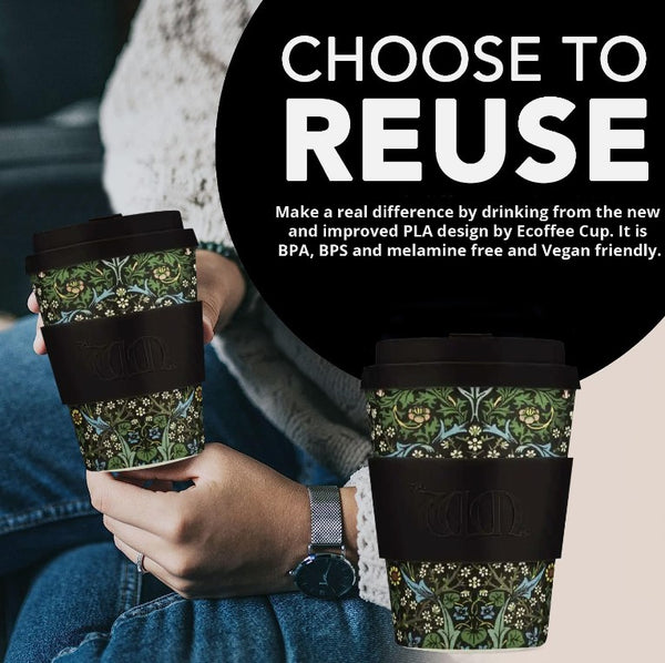 Reusable Sustainable Blackthorn Ecoffee Cup 12 oz