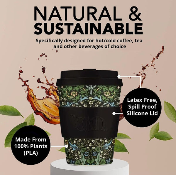 Reusable Sustainable Blackthorn Ecoffee Cup 12 oz