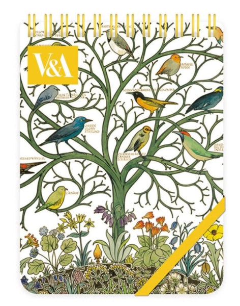 V & A Voysey Birds of Many Climes Reporter Notepad