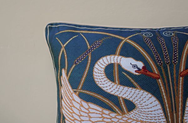 Signare Walter Crane Swan Filled Cushion 45 cm