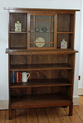 Arts and store crafts oak bookcase