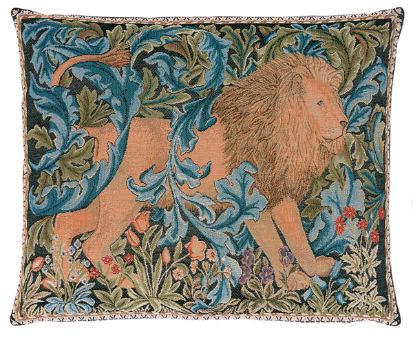 Hines of Oxford Pair of William Morris The Forest Lion Tapestry Cushion 15" x 19"