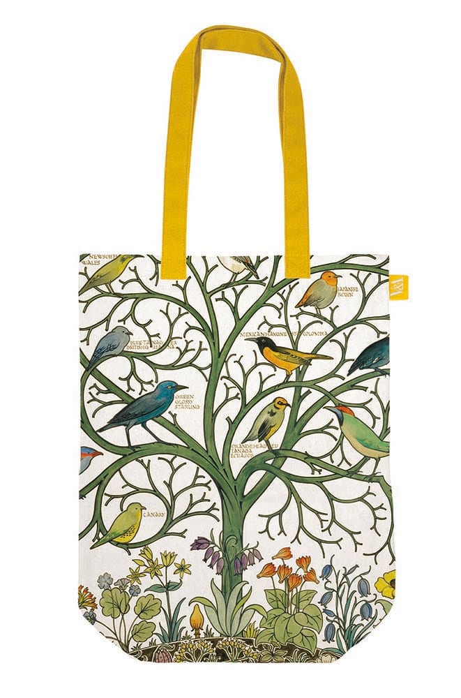 V & A Voysey Birds of Many Climes Cotton Tote Bag