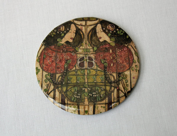 Charles Rennie Mackintosh Wassail Pocket Mirror